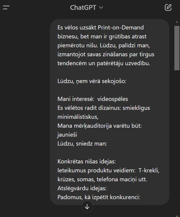 Chat gpt palīdz ekomercijā
