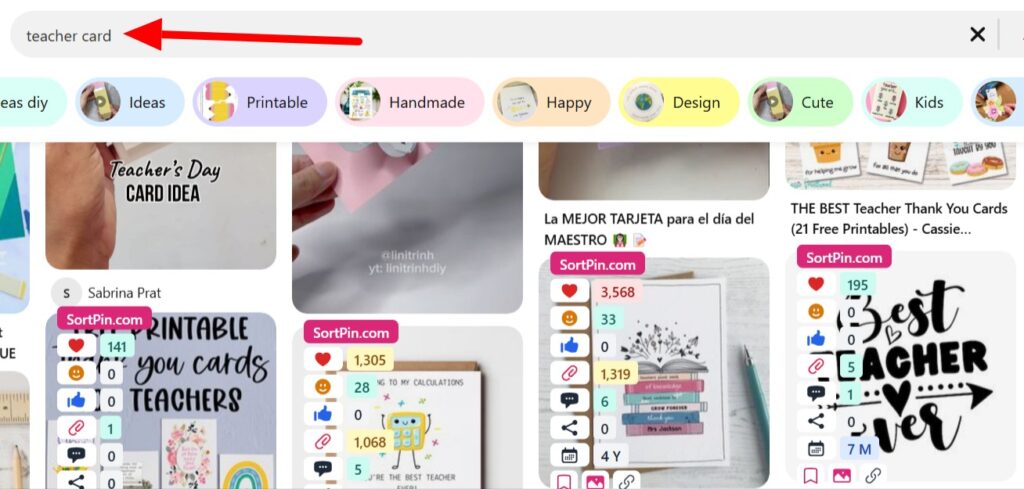 ekomercijas bizness skolotājas nišā, dizaina meklēšana pinterestā